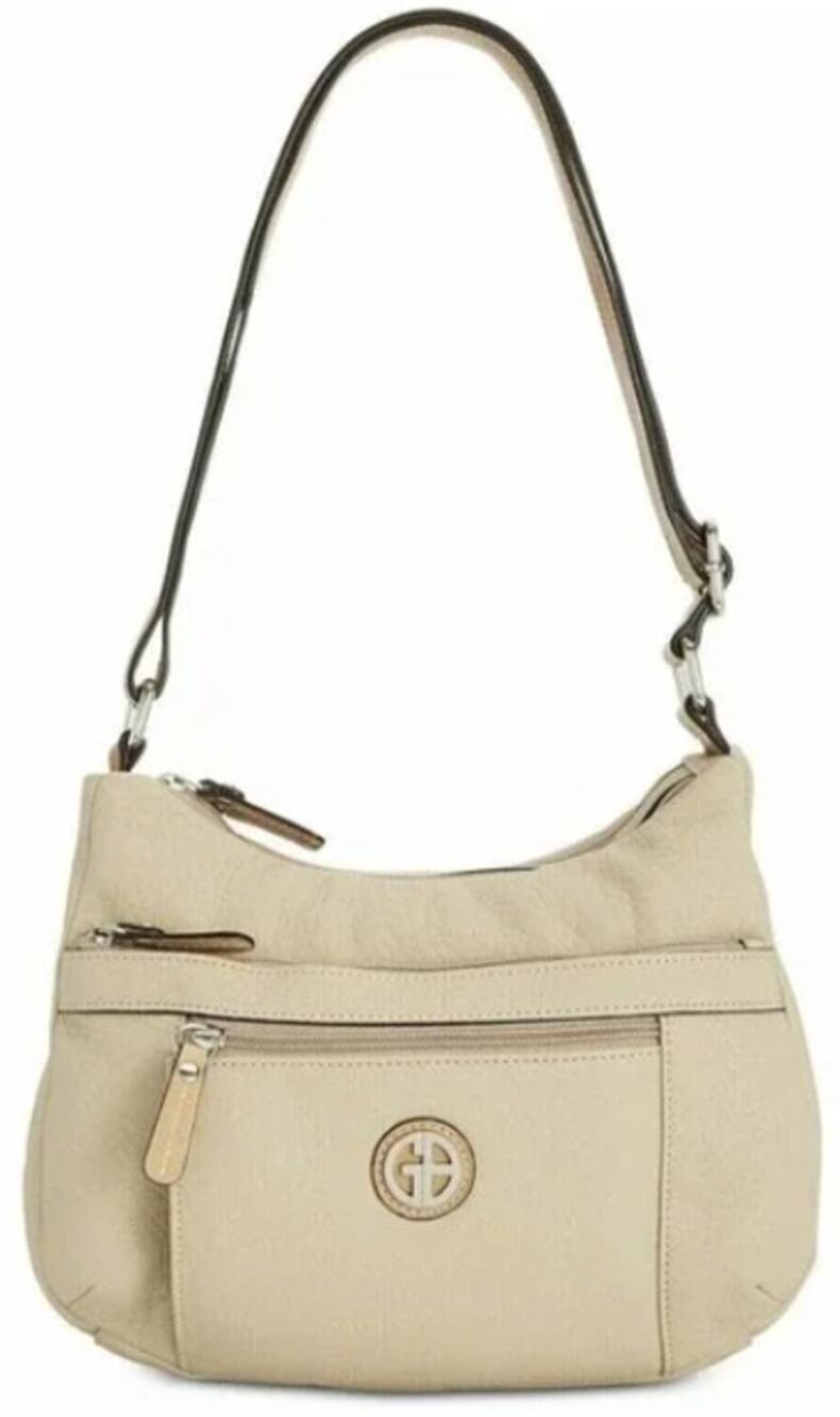 NWT Giani Bernini Pebble Hobo Ivory With Silver